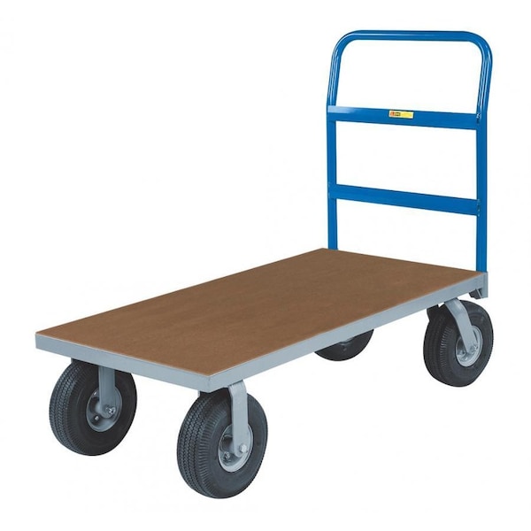 Platform Truck, 1200 lbs Capacity, 9" Pneumatic, 24" x 48", Hardboard